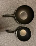 2 wokpannen /wok pan nette staat teab, Ophalen of Verzenden, Zo goed als nieuw, Wok, Keramische plaat