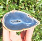 Natuurlijke Agaatgeode edelsteen verzameling natuursteen, Verzamelen, Mineralen en Fossielen, Ophalen of Verzenden