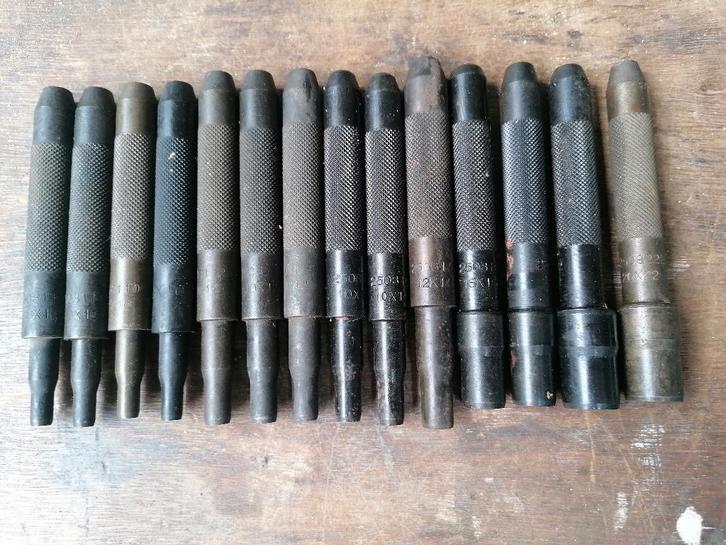 Diverse Virax optromppennen/optrompstiften, Doe-het-zelf en Verbouw, Gereedschap | Handgereedschap, Gebruikt, Ophalen of Verzenden