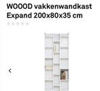 TE Koop GEVRAAGD Wood vakkenkast (KARWEI) WIT, Ophalen of Verzenden, Zo goed als nieuw