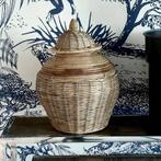 Riviera Maison rattan Ginger pot/ vaas, Huis en Inrichting, Woonaccessoires | Overige, Ophalen of Verzenden
