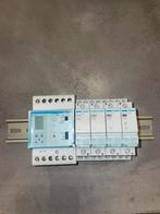 Hager EE171 programmeerbare schakelaar+4 hager ESC225modules, Ophalen of Verzenden, Zo goed als nieuw, Schakelaar