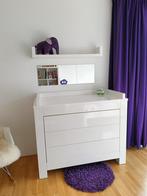 Kidsmill Alaska commode met 3 lades, hoogglans wit, 90 tot 105 cm, 50 tot 70 cm, Ophalen of Verzenden, Zo goed als nieuw