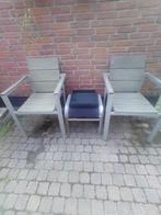 Balkon set tafeltje met 2 tuinstoelen, Ophalen, Zo goed als nieuw, Kunststof