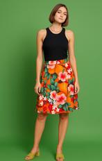 King Louie 70s El Segundo floral a-line skirt-M 🧡Retro, Kleding | Dames, Maat 38/40 (M), Oranje, Ophalen of Verzenden, Zo goed als nieuw