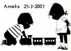 Borduurpakket Jip en Janneke geboortetegel trein 270002, Ophalen of Verzenden, Nieuw, Handborduren, Borduurpakket