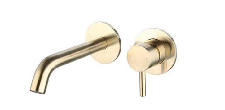 Gouden Inbouwkraan - 21cm, Doe-het-zelf en Verbouw, IJzerwaren en Bevestigingsmiddelen, Nieuw, Ophalen of Verzenden