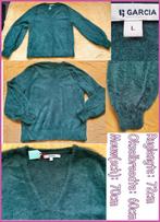 GARCIA smaragd groene fluffy trui maat L/XL zgan, Maat 42/44 (L), Ophalen of Verzenden, Zo goed als nieuw, Garcia