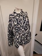 Zgan super leuke Lady Day travelstof blouse maat M, Zwart, Ophalen of Verzenden, Zo goed als nieuw, Lady Day