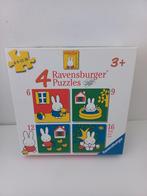 Nijntje puzzeldoos met 4 puzzels - Ravensburger, Ophalen of Verzenden, 10 tot 50 stukjes, Gebruikt, 2 tot 4 jaar