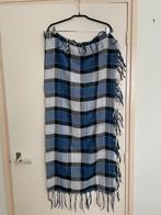 Sjaal Kleur Zwart , Wit en blauw., Ophalen of Verzenden, Zo goed als nieuw, Sjaal