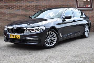 BMW 5-serie 520i High Executive '18 LED Leder Clima Navi Cru beschikbaar voor biedingen