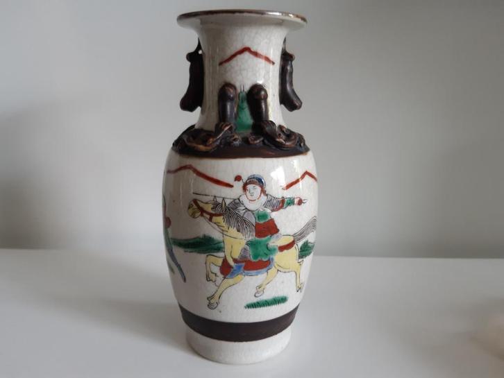 Chinees porseleinen Nanking krijgersvaas, Antiek en Kunst, Antiek | Vazen, Verzenden