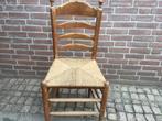 Houten stoel met rieten zitting, Huis en Inrichting, Stoelen, Gebruikt, Bruin, Ophalen of Verzenden, Eén