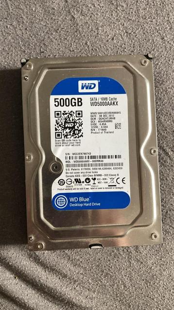 WDC WD5000AAKX-00ERMA0  500 GB 3,5 beschikbaar voor biedingen