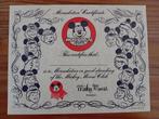 Mickey Mouse - Mousketeer Certificate, Ophalen of Verzenden, Mickey Mouse, Zo goed als nieuw, Overige typen
