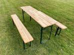 Biertafel met 2 banken te huur, Ophalen, Zo goed als nieuw, Verjaardag
