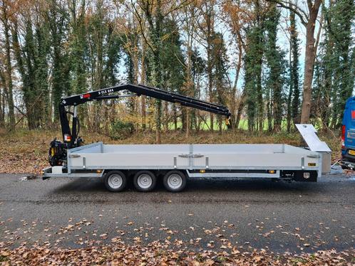 Kuiphuis K12 tridem + Hiab X-CLX 044, Auto diversen, Aanhangers en Bagagewagens, Nieuw, Ophalen