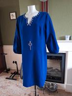Caroline Biss kobalt blauwe jurk studs 46 gratis verzenden, Maat 46/48 (XL) of groter, Zo goed als nieuw, Knielengte, Caroline Biss