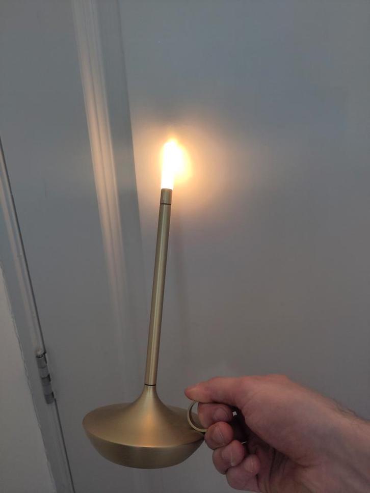 Handheld "wick" light, Huis en Inrichting, Woonaccessoires | Kandelaars en Kaarsen, Nieuw, Minder dan 25 cm, Ophalen of Verzenden