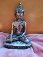 Boeddha verzilverd brons 19,5cm hg tibet tibetaans beeld, Antiek en Kunst, Kunst | Niet-Westerse kunst, Ophalen of Verzenden