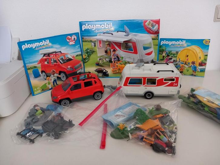 Playmobil 5434, 5435, 5436, 5438 - Summer Fun Sets, Kinderen en Baby's, Speelgoed | Playmobil, Gebruikt, Complete set, Ophalen of Verzenden