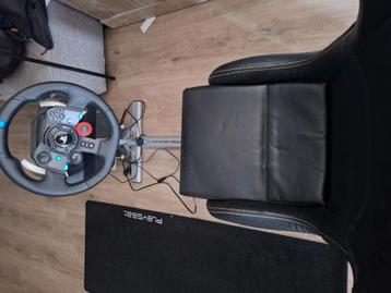 Playseat met Playseat mat en Logitech g29 stuur en pedalen beschikbaar voor biedingen