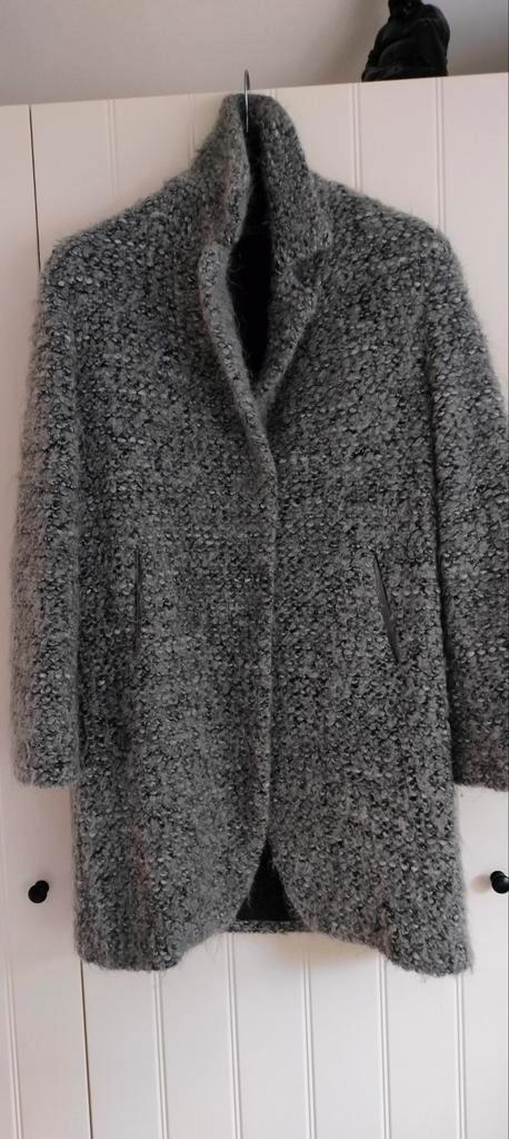 RIANI wollen mantel grijs, maat 38, Kleding | Dames, Jassen | Winter, Gedragen, Maat 38/40 (M), Grijs, Ophalen of Verzenden