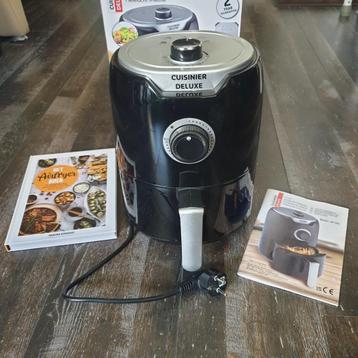 Cuisinier Deluxe airfryer 2L 1000W + airfryer kookboek beschikbaar voor biedingen