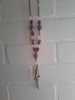 Ketting kralen "Bijou Brigitte", Sieraden, Tassen en Uiterlijk, Ophalen of Verzenden, Zo goed als nieuw, Zilver, Overige materialen