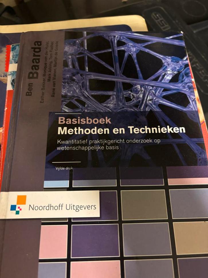 Basisboek Methoden en Technieken - Baarda, Boeken, Studieboeken en Cursussen, Gelezen, HBO, Beta, Ophalen of Verzenden