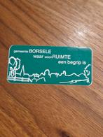 2580 Gemeente Borsele Sticker, Ophalen of Verzenden, Gebruikt