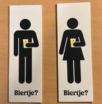 Twee Heineken toiletbordjes, Ophalen of Verzenden, Nieuw, Overige typen, Heineken