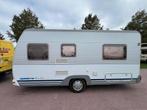 Dethleffs New Line 460 + Voortent Bouwjaar 2002, Caravans en Kamperen, Caravans, Rondzit, Kachel, Frans bed, Bedrijf