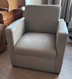 Leren fauteuil, Ophalen, Zo goed als nieuw, 50 tot 75 cm, Leer