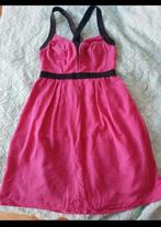 Prachtige roze/zwarte (bruiloft) jurk, Steps, maat 36, Cocktailjurk, Ophalen of Verzenden, Zo goed als nieuw, Roze