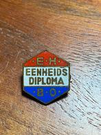 Oud emaille EHBO speldje. Eenheids Diploma., Ophalen of Verzenden, Zo goed als nieuw, Overige onderwerpen