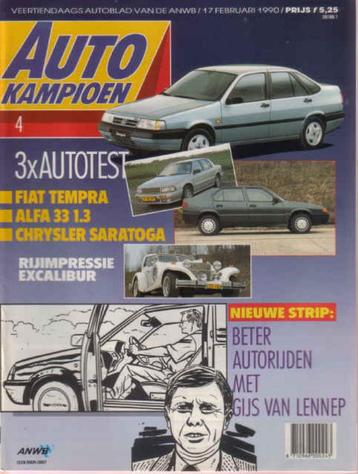 Autokampioen 4 1990 : Alfa Romeo 33 - Audi 100 TDI en V8 beschikbaar voor biedingen