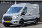 Ford Transit L2H2 | 130Pk A8 Aut. | Raptor Edition | 2x Schu, 12 maanden, Stof, Zwart, 4 cilinders