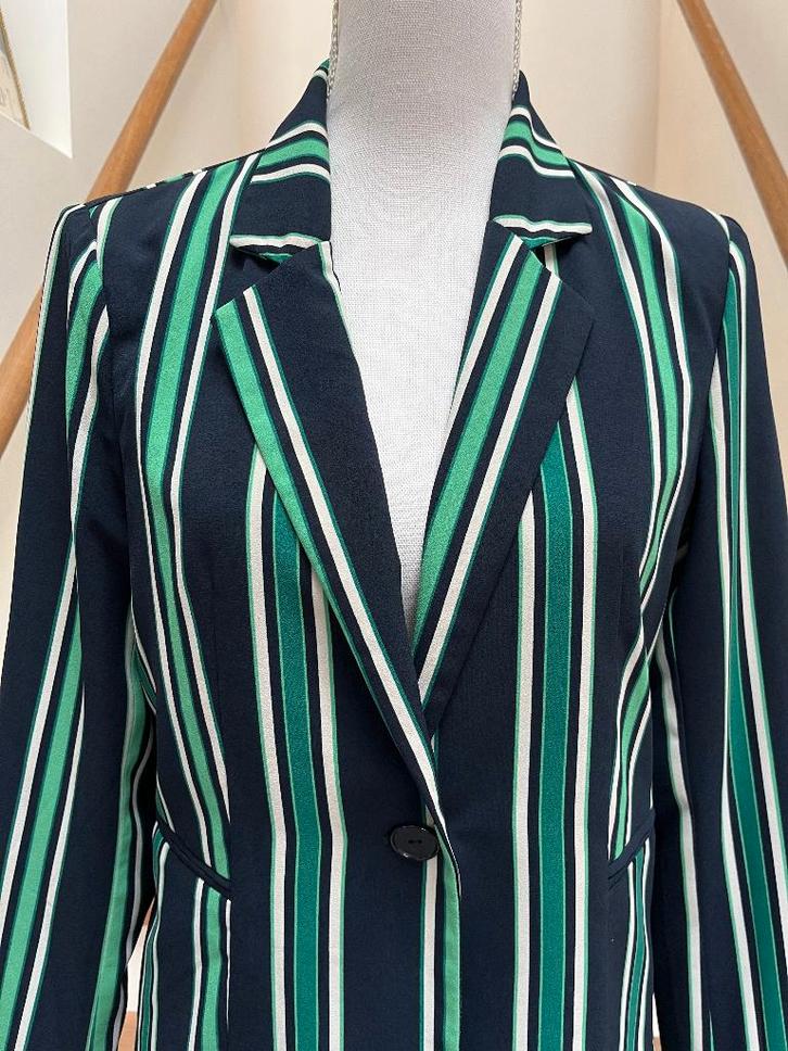 Multicolor blazer/ jasje blauw-groen-wit, ONLY, Kleding | Dames, Jasjes, Kostuums en Pakken, Zo goed als nieuw, Jasje, Maat 38/40 (M)