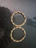 Wokkels 14 karaat 65mm, Sieraden, Tassen en Uiterlijk, Oorbellen, Ophalen of Verzenden, Zo goed als nieuw, Goud, Goud