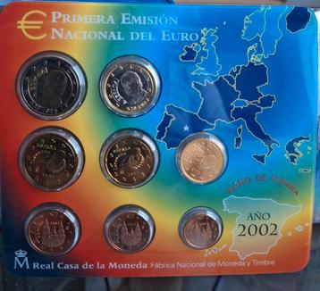 Spanje 2002 BU Euroset - Eerste Uitgifte beschikbaar voor biedingen