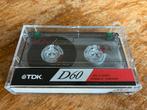 Gebruikte TDK D60 1990-1995 met groene tab plugs TDK D, Cd's en Dvd's, Cassettebandjes, Ophalen of Verzenden, Gebruikt, Overige genres