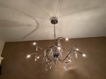 Eetkamerlamp met kristallen dimbaar. beschikbaar voor biedingen