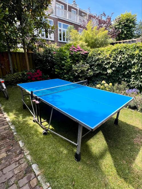 Tafeltennistafel Artengo 785 Outdoor, Sport en Fitness, Tafeltennis, Gebruikt, Tafel Outdoor, Inklapbaar, Verrijdbaar, Wedstrijdformaat
