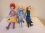 3 disney poppen met strandstoel in zeer goede staat., Verzamelen, Ophalen of Verzenden, Overige figuren, Zo goed als nieuw, Beeldje of Figuurtje