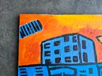 Modern schilderij acryl op doek Hans van der Laan 80 x 60 cm, Ophalen