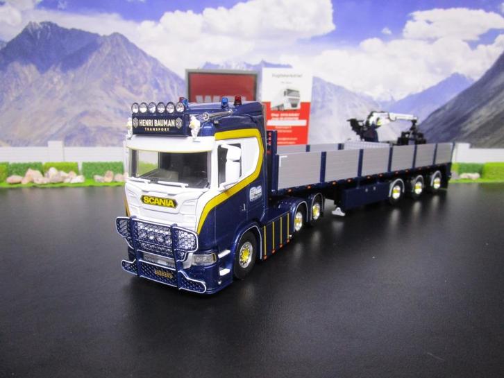 Wsi 01-4720 Henri Bauman , Scania S Normal CS20N, Hobby en Vrije tijd, Modelauto's | 1:50, Nieuw, Bus of Vrachtwagen, Wsi, Ophalen