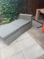 Loungedeel en hocker, Tuin en Terras, Ophalen, Zo goed als nieuw, Wicker, Hocker
