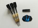 Nieuwe dartpijlen 22 gram goud/blauw, -, -, Nieuw, Ophalen of Verzenden